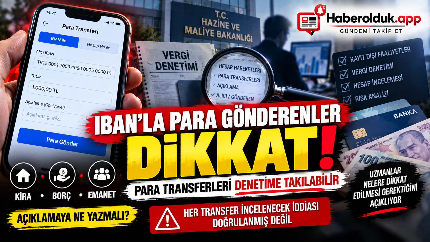⚠️ IBAN’LA PARA GÖNDERENLER DİKKAT!