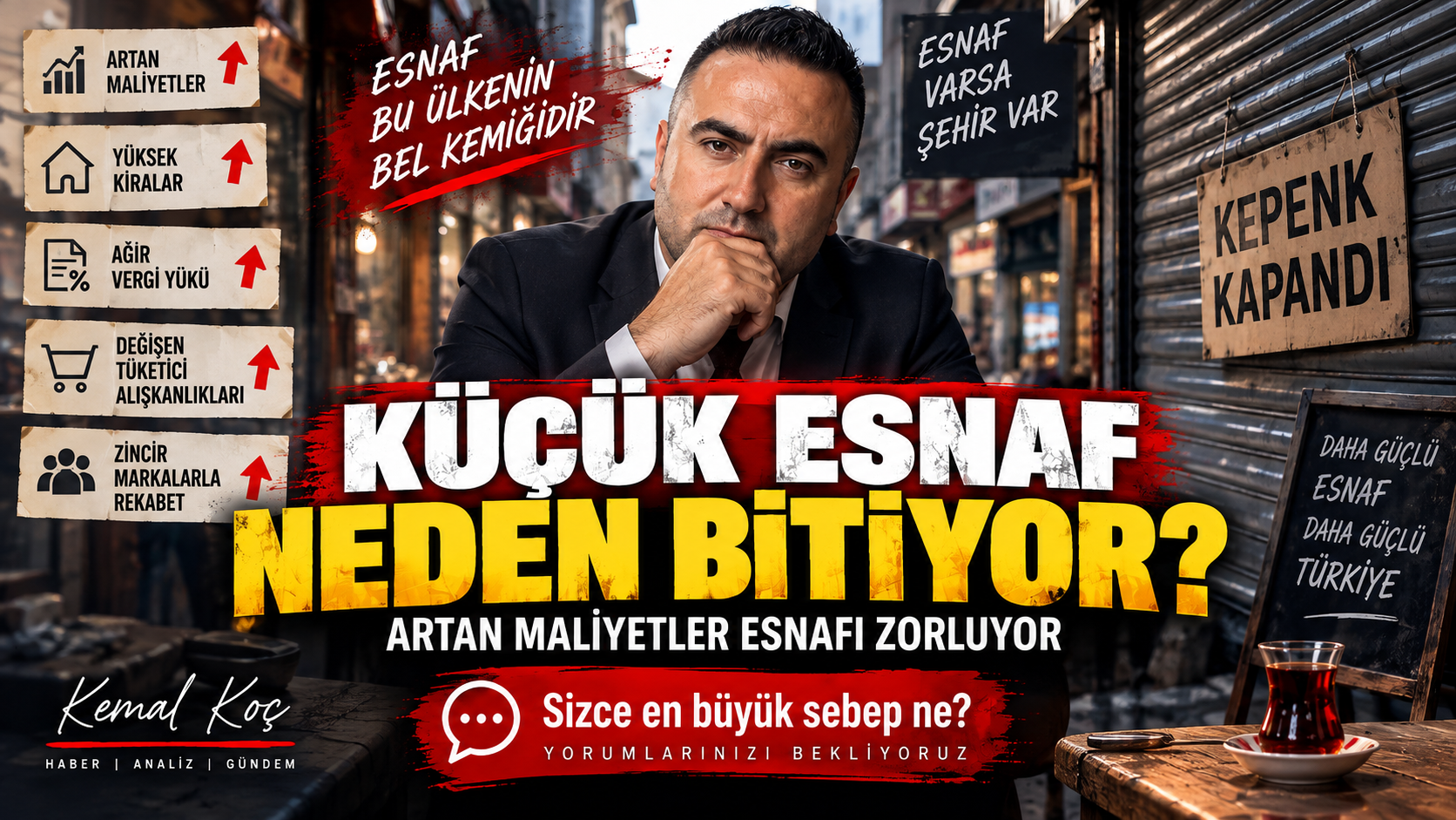 Küçük Esnaf Neden Bitiyor? Artan Maliyetler Esnafı Zorluyor